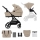 KINDERKRAFT SELECT - Multifunktionel barnevogn 2-i-1 YOXI Sandbeige