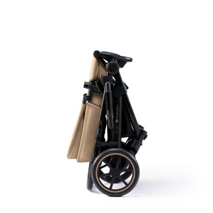 KINDERKRAFT SELECT - Multifunktionel barnevogn 3-i-1 PRIME 2 Premium Sandrose beige + autostol