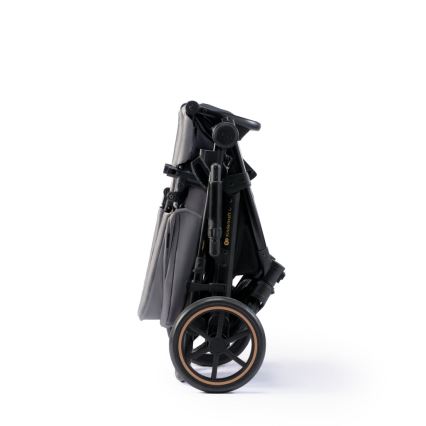KINDERKRAFT SELECT - Multifunktionel barnevogn 3-i-1 PRIME 2 Premium Shadow grå + autostol