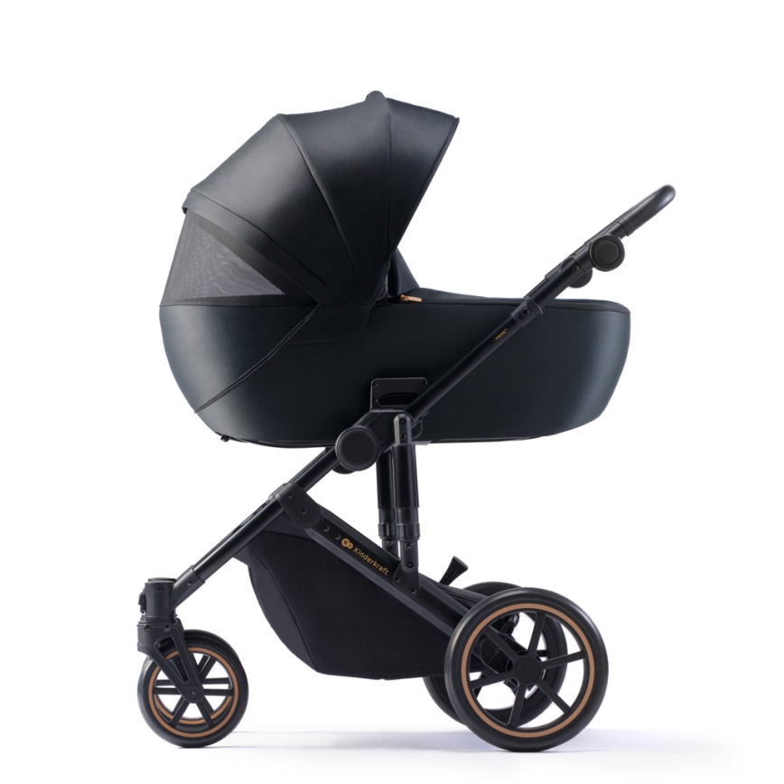 KINDERKRAFT SELECT - Multifunktionel barnevogn 3-i-1 PRIME 2 Premium sort + autostol