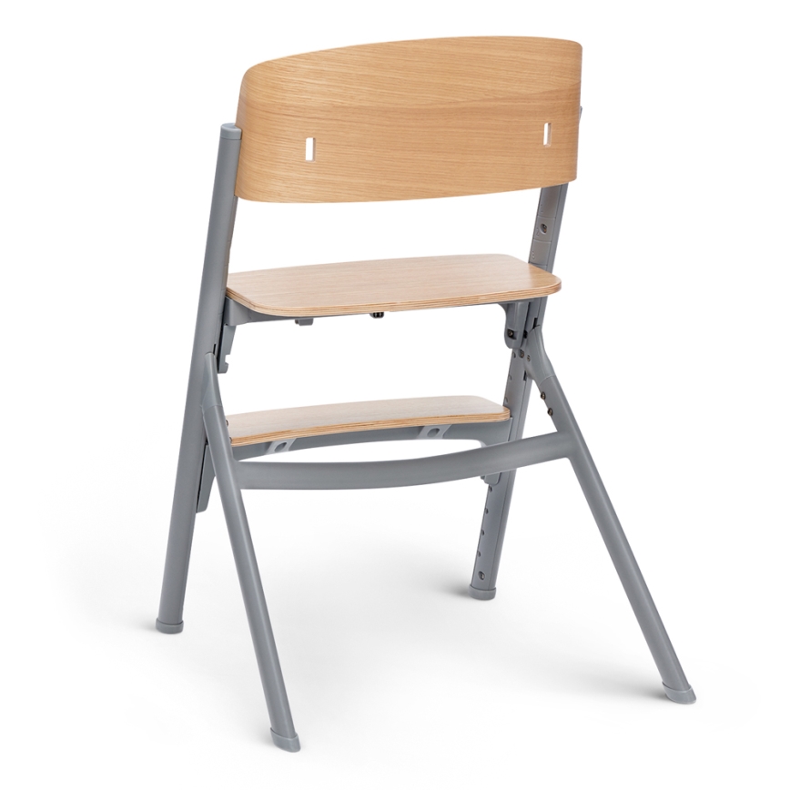 KINDERKRAFT SELECT - Børnespisestol 3-i-1 LIVY Premium eg + babyliggestol CALMEE