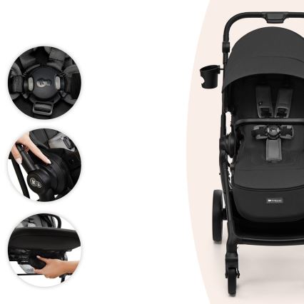 KINDERKRAFT SELECT - Sportsklapvogn YOXI Måneskinsgrå