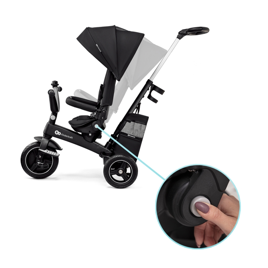 KINDERKRAFT SELECT - Trehjulet cykel 05.01.2001 EASYTWIST Premium sort