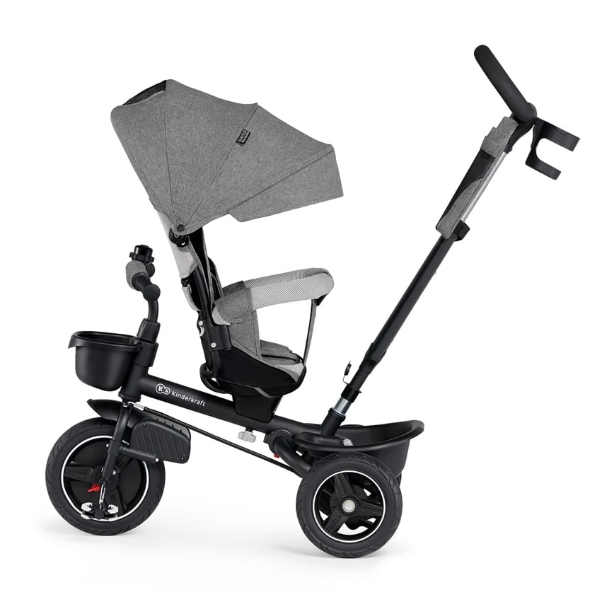 KINDERKRAFT - Trehjulet cykel 5in1 SPINSTEP grå