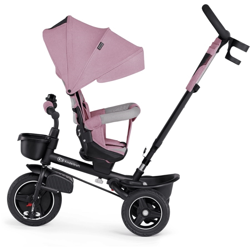 KINDERKRAFT - Trehjulet cykel 5in1 SPINSTEP lyserød