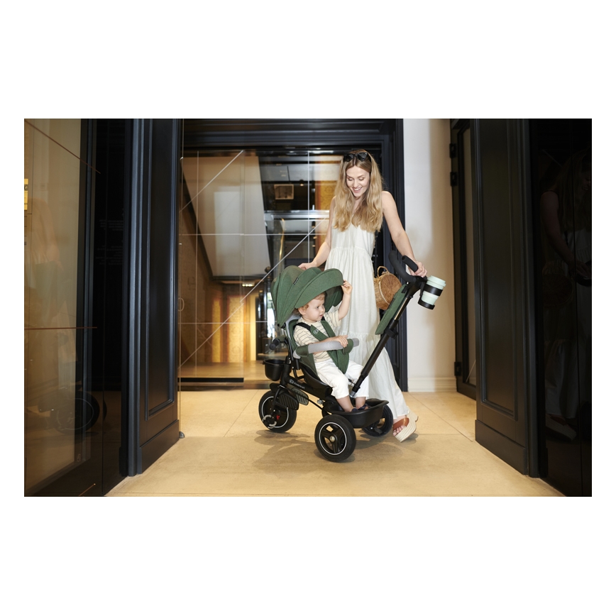 KINDERKRAFT SELECT - Trehjulet cykel SPINSTEP Premium grøn