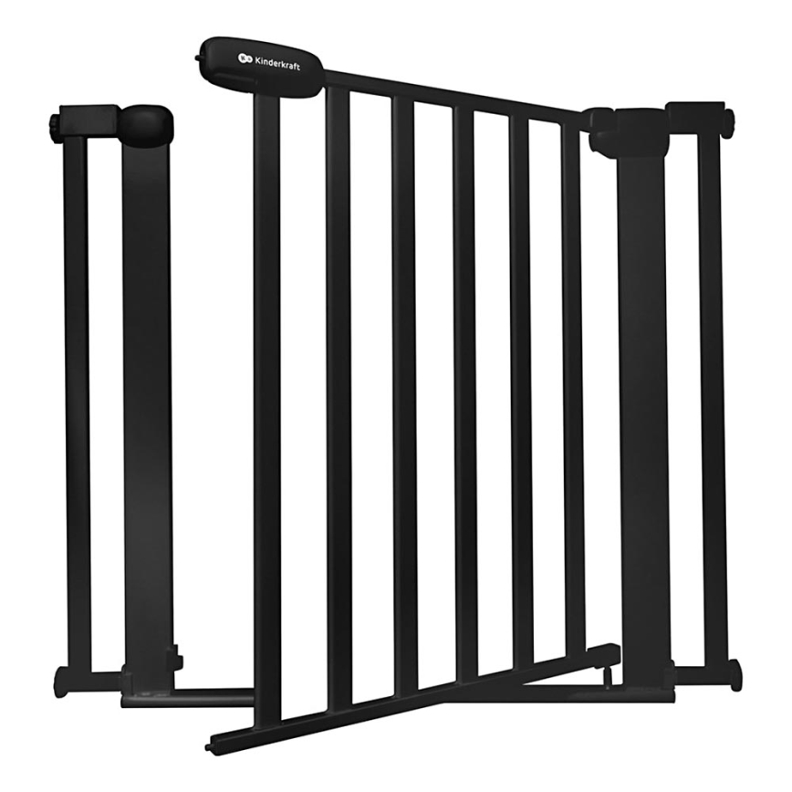 KINDERKRAFT - Sikkerhedsgitter LOCK&GO 75-103 cm sort