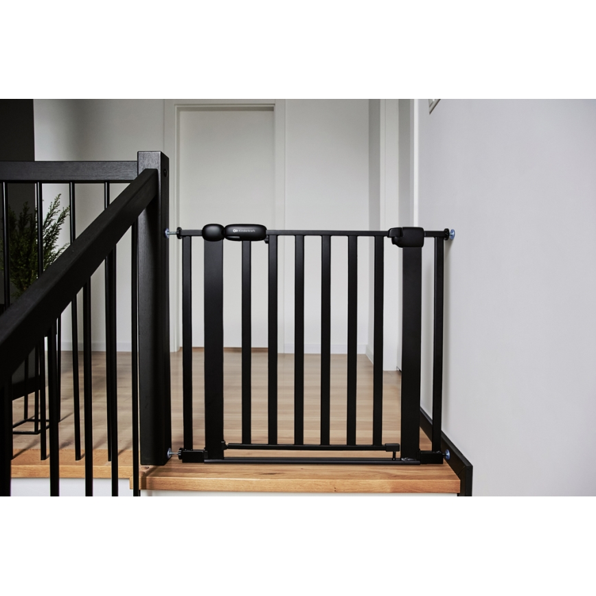 KINDERKRAFT - Sikkerhedsgitter LOCK&GO 75-103 cm sort