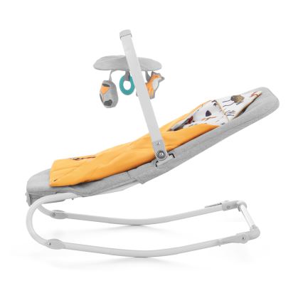 KINDERKRAFT - Skråstol med vibration med melodi FELIO 2 gul