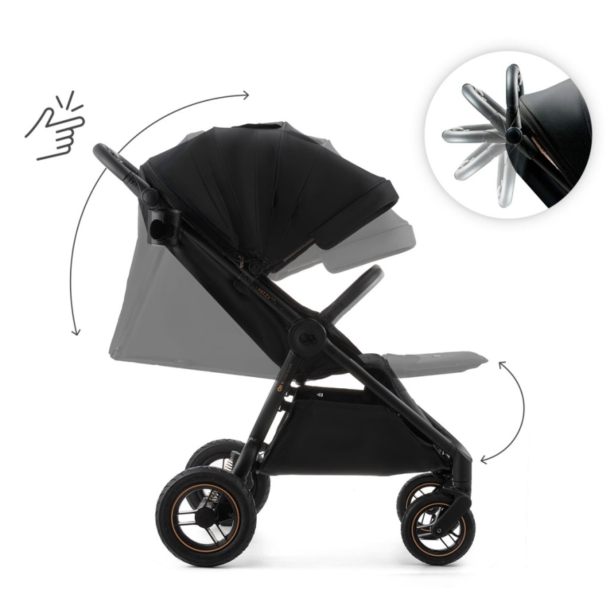 KINDERKRAFT - Sportsklapvogn MITZY Air Black