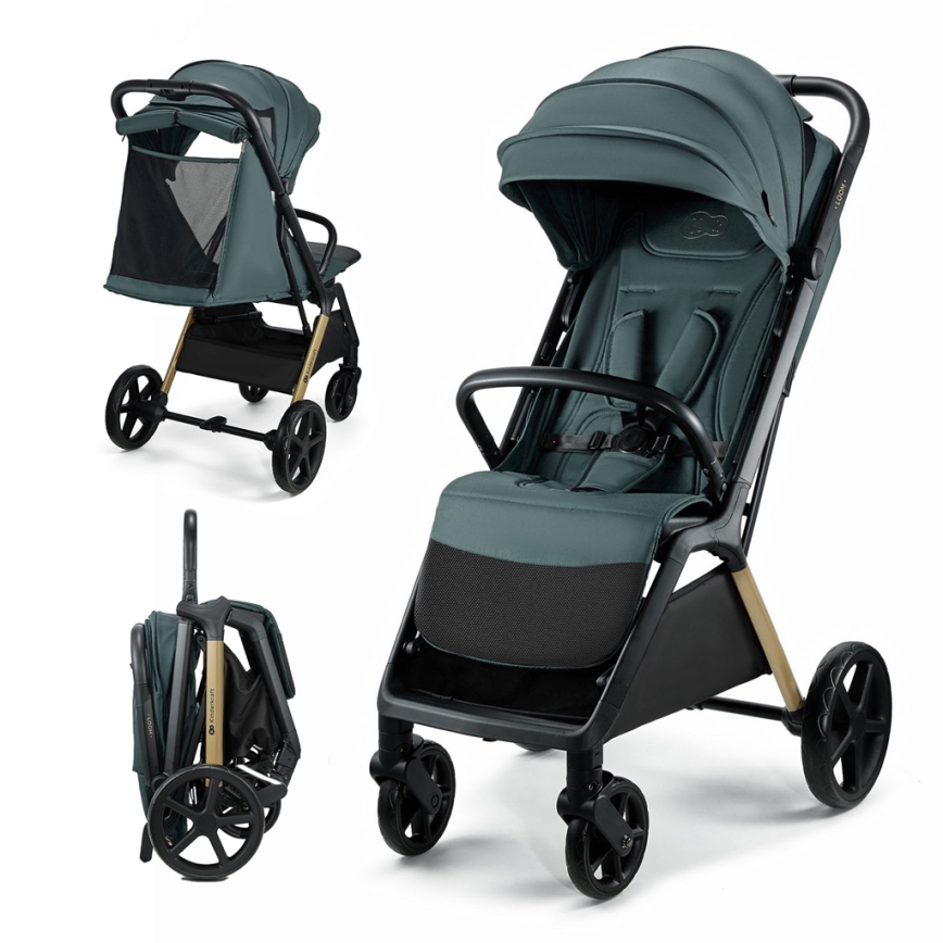 KINDERKRAFT - Sporty klapvogn LOOM grøn
