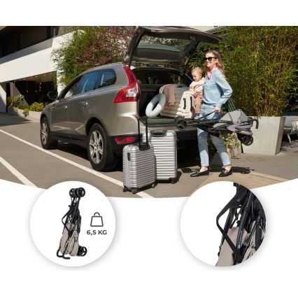 KINDERKRAFT - Golfklapvogn TIK beige