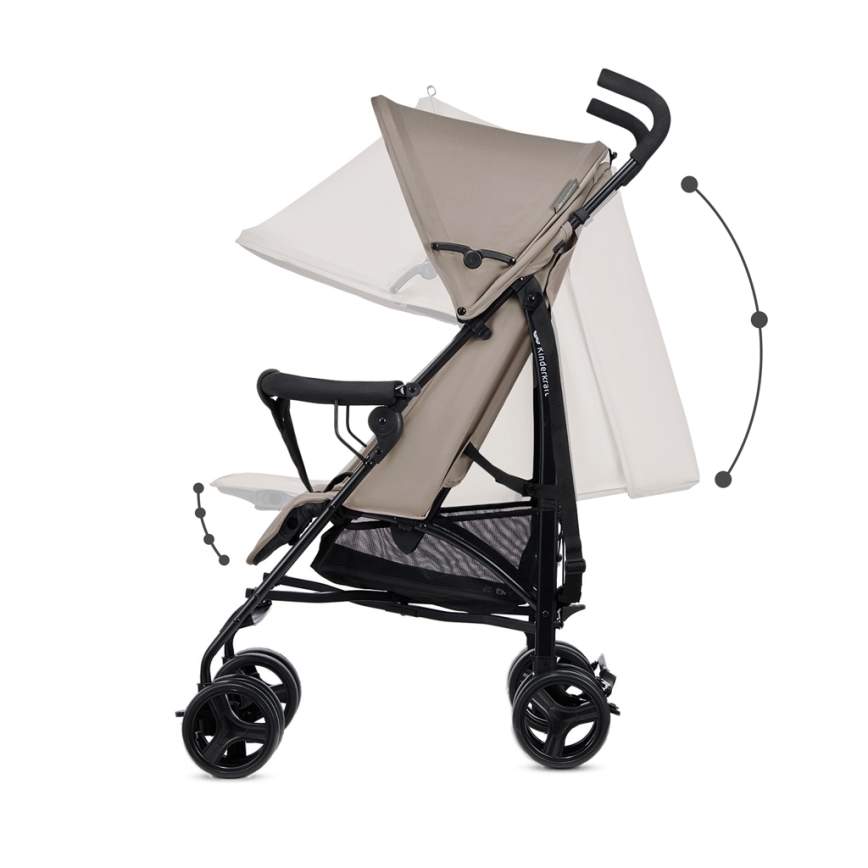 KINDERKRAFT - Golfklapvogn TIK beige