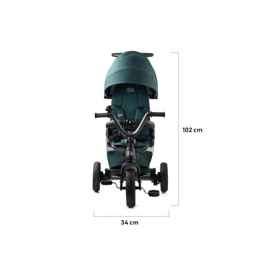 KINDERKRAFT - Trehjulet cykel 5v1 EASYTWIST grøn/sort