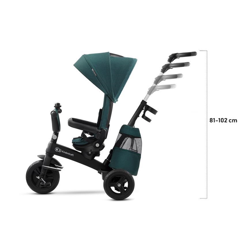 KINDERKRAFT - Trehjulet cykel 5v1 EASYTWIST grøn/sort