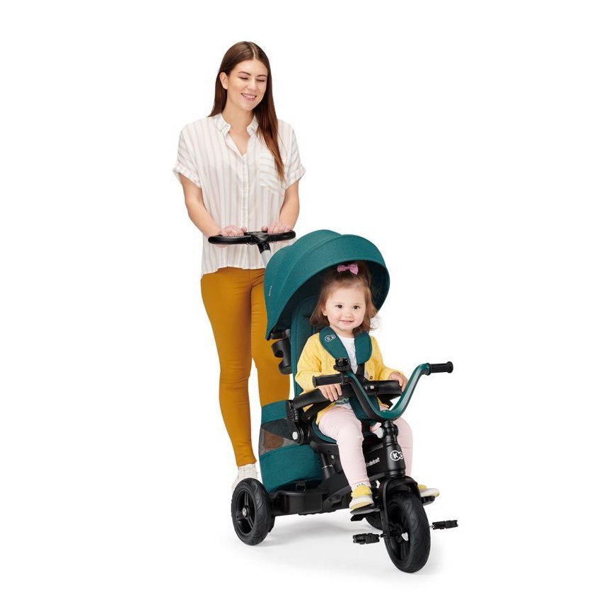 KINDERKRAFT - Trehjulet cykel 5v1 EASYTWIST grøn/sort