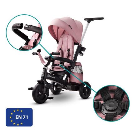 KINDERKRAFT - Trehjulet cykel 5v1 EASYTWIST pink/sort