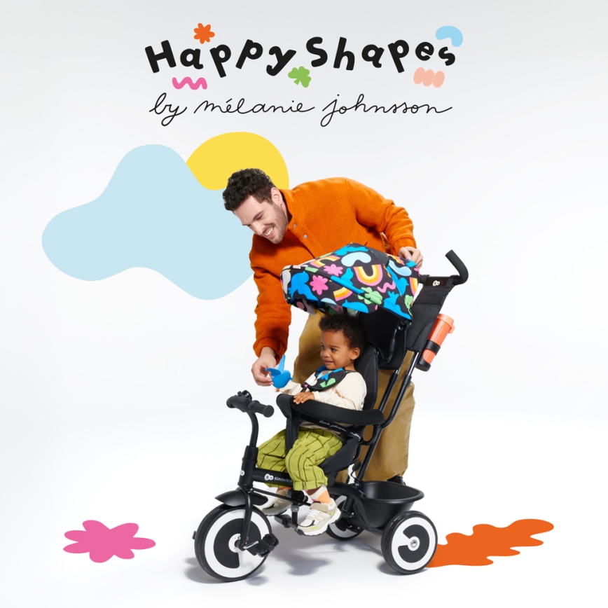 KINDERKRAFT - Trehjulet cykel ASTON Happy shapes