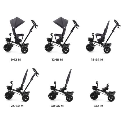 KINDERKRAFT - Trehjulet cykel AVEO grå