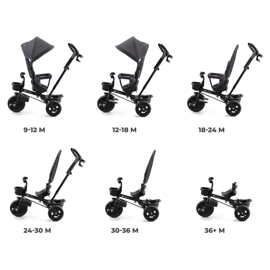 KINDERKRAFT - Trehjulet cykel AVEO grå