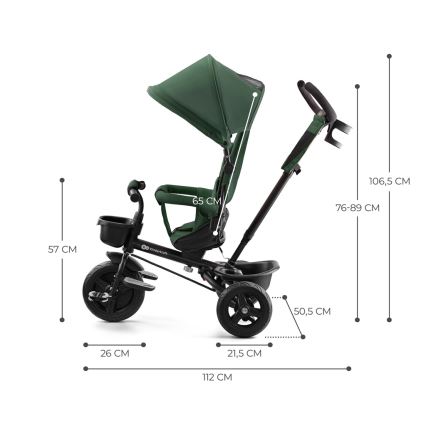 KINDERKRAFT - Trehjulet cykel AVEO grøn