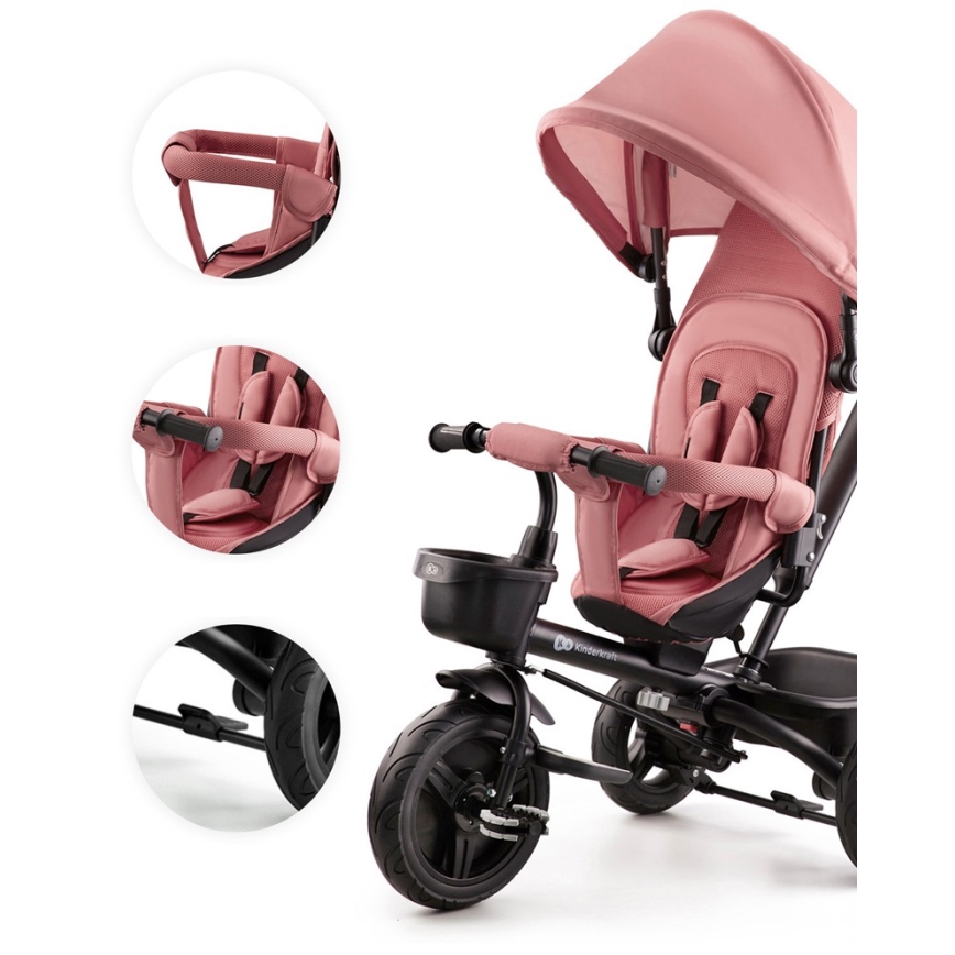 KINDERKRAFT - Trehjulet cykel AVEO lyserød