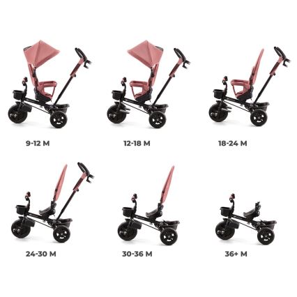 KINDERKRAFT - Trehjulet cykel AVEO lyserød