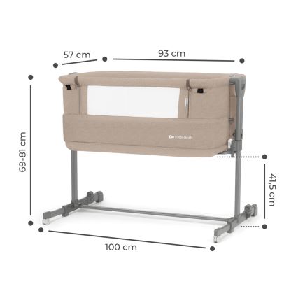 KINDERKRAFT - Vugge NESTE GROW beige