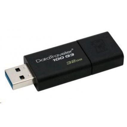 Kingston - USB-nøgle DATATRAVELER 100 G3 USB 3.0 32GB sort