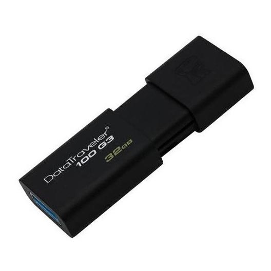 Kingston - USB-nøgle DATATRAVELER 100 G3 USB 3.0 32GB sort