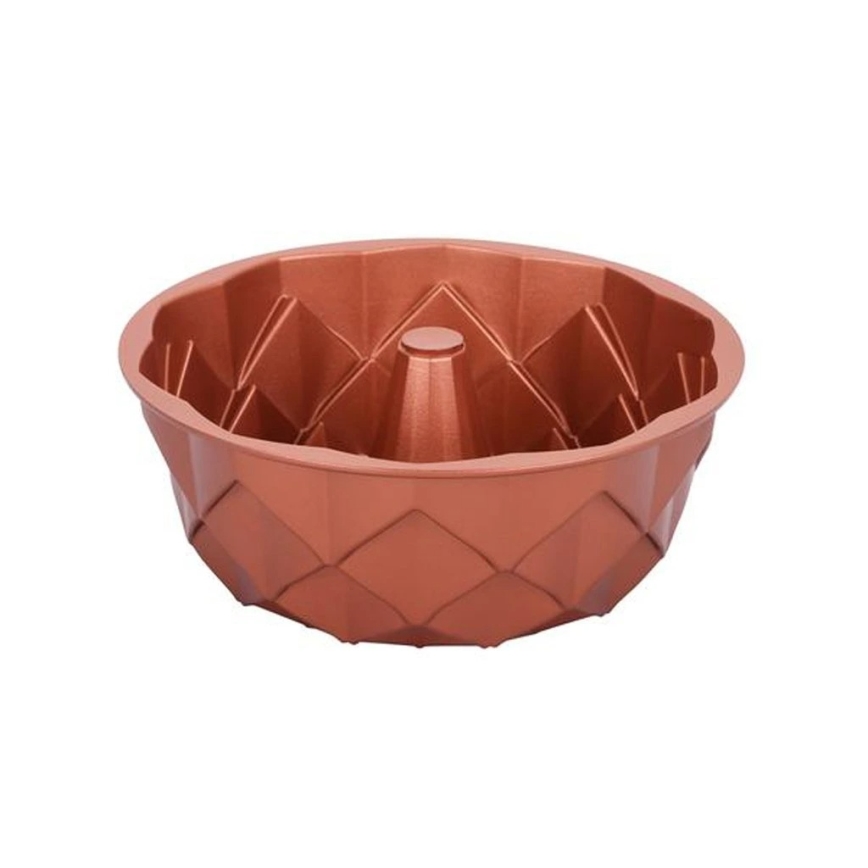 KITCHISIMO bundtform 24 cm – diamantmønster/kobber
