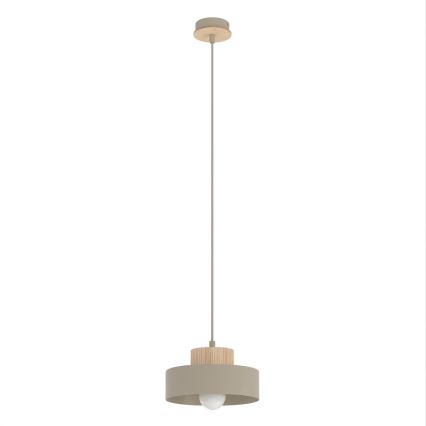KIVI pendel med ledning 1xE27/15W/230V beige