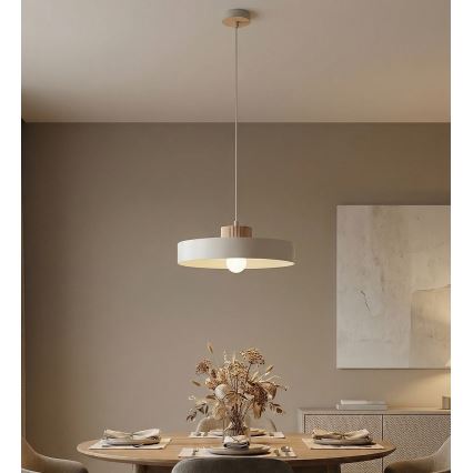 KIVI pendel med ledning 1xE27/15W/230V hvid