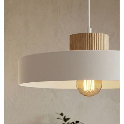 KIVI pendel med ledning 1xE27/15W/230V hvid