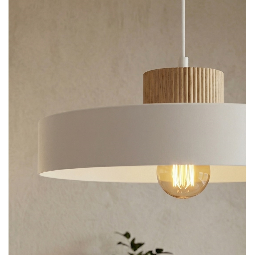 KIVI pendel med ledning 1xE27/15W/230V hvid