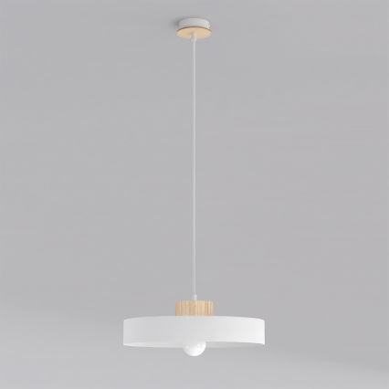 KIVI pendel med ledning 1xE27/15W/230V hvid