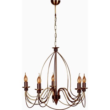 Klassisk pendellampe 5xE14/40W/230V i bronze