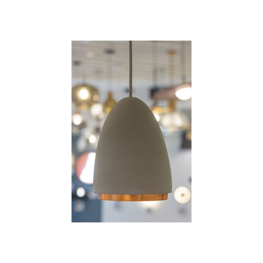 Pendel CONCRETE 1xGU10/5W/230V grå/kobber