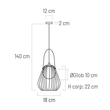 Væglampe MEMORY 1xG9/4W/230V hvid/brun