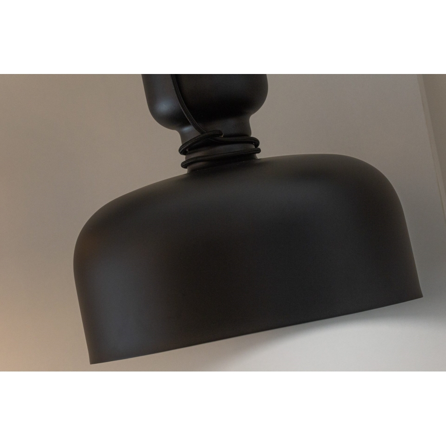 Pendel ABEL 2xE27/11W/230V diam. 28 cm sort