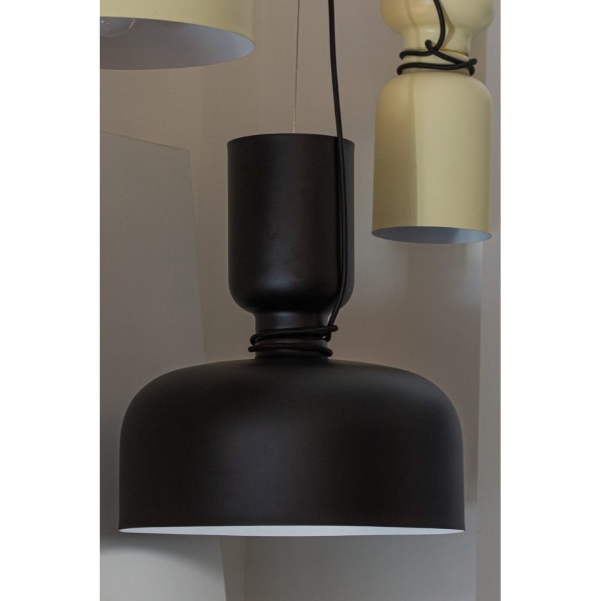 Pendel ABEL 2xE27/11W/230V diam. 28 cm sort
