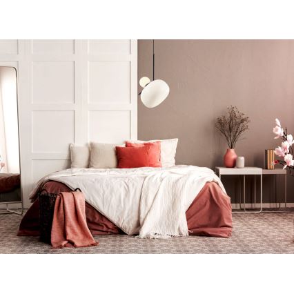Loftlampe på ledning VESTA 1xE27/7W/230V + 1xG9/3W/230V hvid