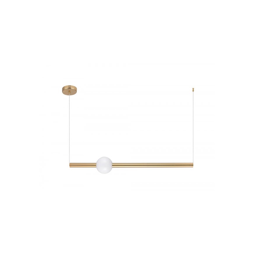 LED lysekrone på kabel LED/12W/230V kobber