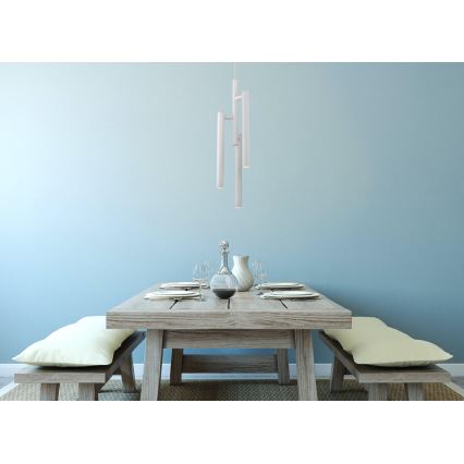 LED lysekrone på kabel TUBULAR 3xLED/5W/230V hvid