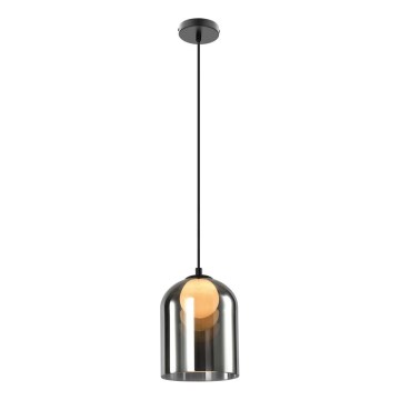 KLEA Pendel 1xG9/15W/230V i røgfarvet sort