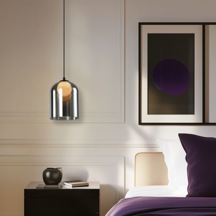 KLEA Pendellampe 1xG9/15W/230V Røg Sort