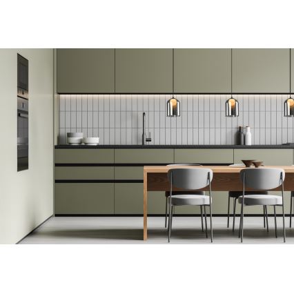 KLEA Pendellampe 1xG9/15W/230V Røg Sort
