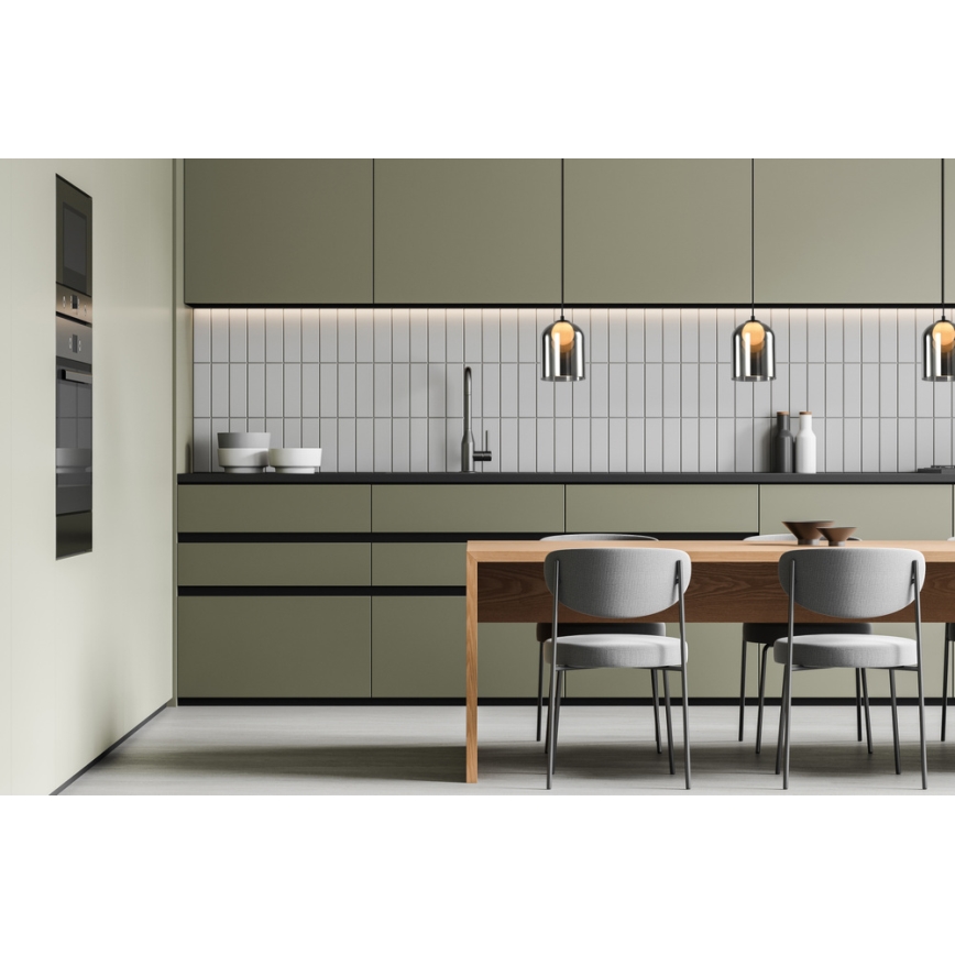 KLEA Pendellampe 1xG9/15W/230V Røg Sort