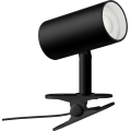 Klemme-lampe PUNTO 1xGU10/9W/230V sort