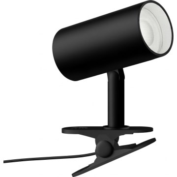 Klemme-lampe PUNTO 1xGU10/9W/230V sort